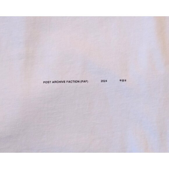 Post Archive Faction PAF 2024 Dragon Long Sleeve Tee Right 100% Cotton Korea LG - Picture 5 of 9